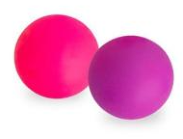 Anti-Stress und Relaxball ABC Champions 4.5 cm - pink + violett