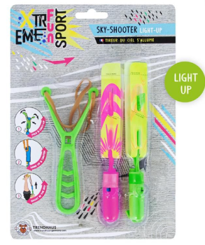 Xtreme Sky-Shooter Light-Up 3-teilig - grün + pink