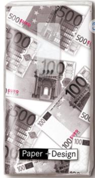 Euro Geld - Taschentücher 4-lagig, 10 Stk.