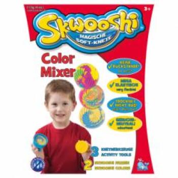 Skwooshi magische Soft-Knete - Color Mixer 113 g Knete in 2 Farben, 3 Formen, 1 Color Mixer