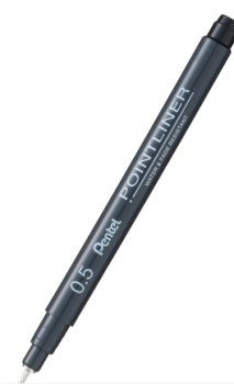 POINTLINER Fineliner 0.5 mm - schwarz