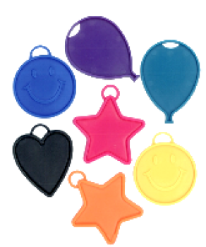 Ballongewicht für heliumgefüllte Folienballons, assort. Figuren & Farben