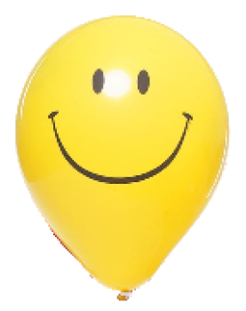Smily gelb - Ballon 43 cm