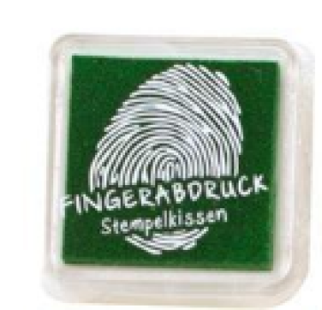 Stempelkissen - Fingerabdruck - grün