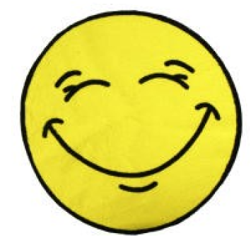Magisches Handtuch Smile, Baumwolle, 30x30cm - 2 Auge zugedrückt, grinsend