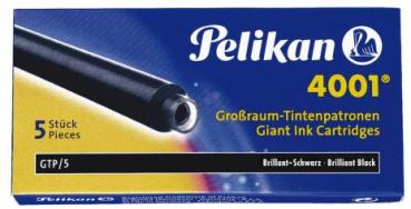 Pelikan Großraum-Tintenpatronen 4001 GTP/5 - brillant-schwarz