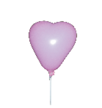 Herzballon 15 cm rosa - 1 Beutel - 10 Stück