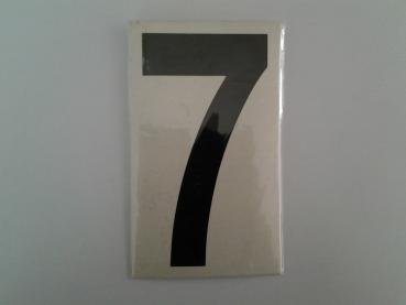 Klebe Zahl "7" für Verkehrstafel 14cm schwarz