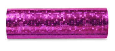 Luftschlange 3.8 m - Hologramm Glitzer - metallic violett