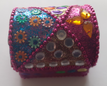 Schmuckbox klein im Oriental Style - pink 002