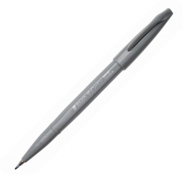 Brush Sign Pen- Pinselstift - grau