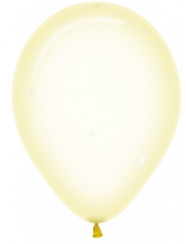 Ballon 30 cm - Crystal Pastel - Yellow - 321 - 1 Beutel - 5 Stück
