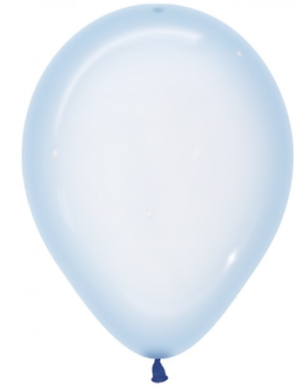 Ballon 30 cm - Crystal Pastel - Blue - 339 - 1 Beutel - 5 Stück
