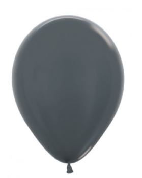 Ballon 30 cm - Metallic Pearl Graphite - 578 - 1 Beutel - 5 Stück
