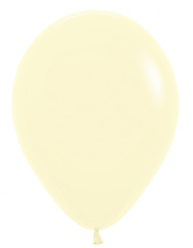 Ballon 30 cm - Pastel Matte Yellow - 620 - 1 Beutel - 5 Stück