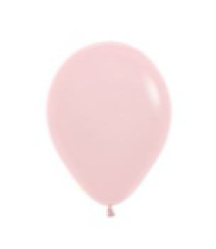 Ballon 12 cm - Pastel Matte Pink - 609 - 1 Beutel - 5 Stück