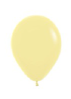 Ballon 12 cm - Pastel Matte Yellow - 620 - 1 Beutel - 5 Stück