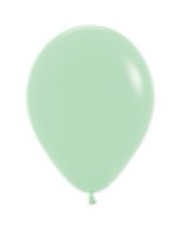Ballon 12 cm - Pastel Matte Green - 630 - 1 Beutel - 5 Stück