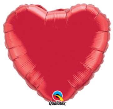 Jumbo Herz - rot - Folienballon 92 cm ungefüllt