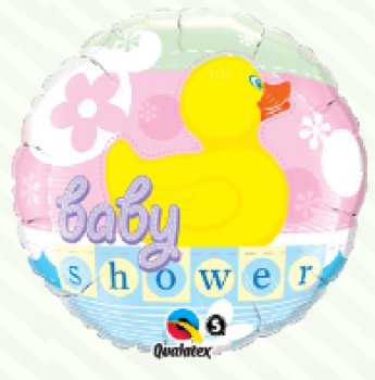 Baby Shower Badeente - Folienballon 45 cm ungefüllt