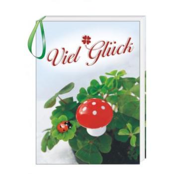 Wunschbuch 10,5 x 14,5 cm - Viel Glück - ein Wünschebuch