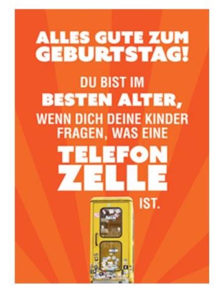 Karte A6 - Telefonzelle