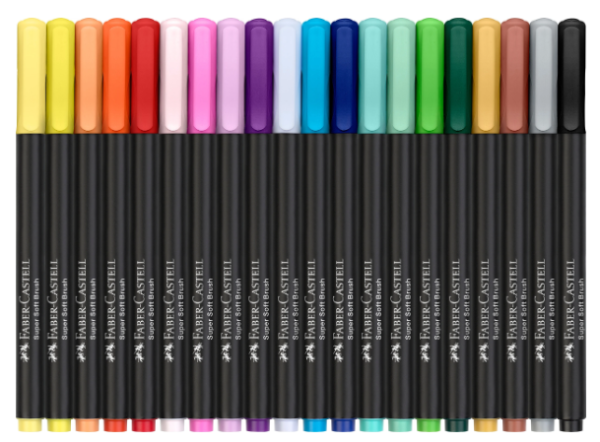 Brush Pen - Black Edition - 20 Farben Kartonetui