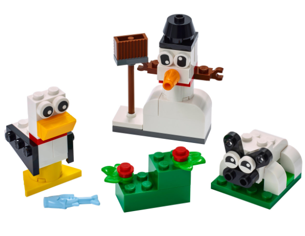 Lego®  - Classic 11012  - Kreativ-Bauset mit weißen Steinen