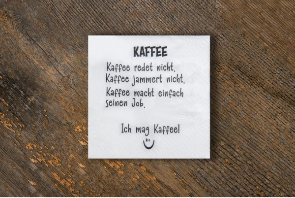 Servietten 20 Stück - ich mag Kaffee