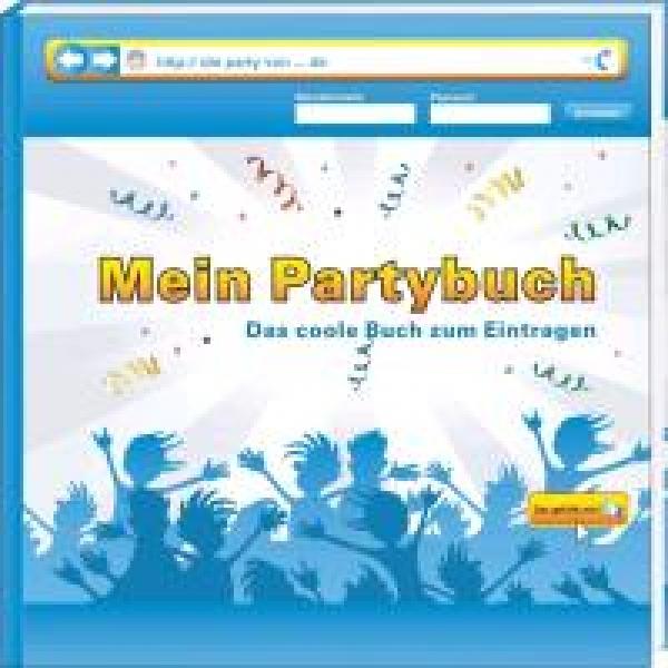 Mein Partybuch Album zum Eintragen und Einkleben