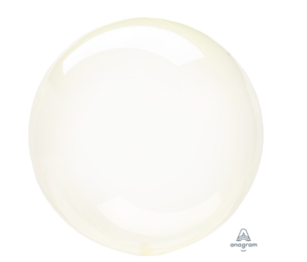 crystal clearz orbz - halbtransparent - Folienballon 45 cm ungefüllt