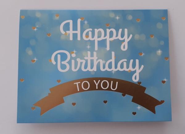 Happy Birthday to you - Doppelkarte A6 mit Couvert