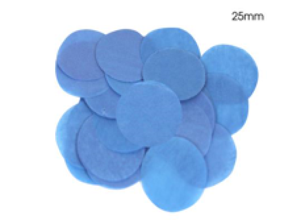 Turquoise Paper - Rund Confetti - 25mm 14g