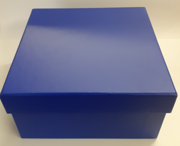 Geschenkbox 14 cm x 14 cm - blau