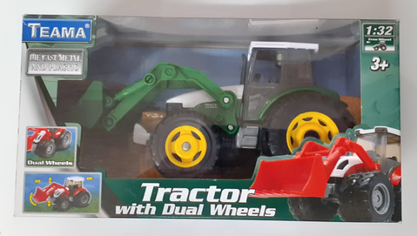 Traktor Zwillingsräde grün - 1:32