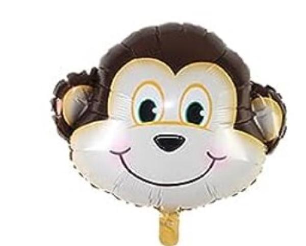 Affe - Folien Ballonfigur h:45 x b:60 cm - ungefüllt