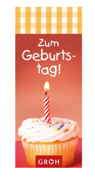 Geschenkanhänger 24 Stück 12 x 5 cm - Zum Geburtstag