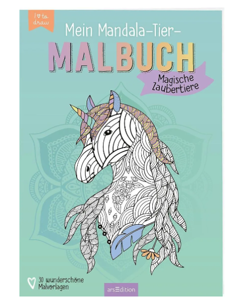 Mein Mandala-Tier-Malbuch - Magische Zaubertiere