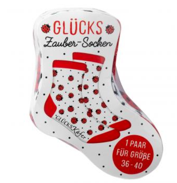 Zaubersocken - Glückskäfer - Größe 36-40