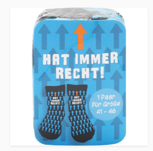 Zaubersocken - Hat immer Recht - Größe 41-46