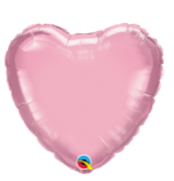 Herz Folien - peral pink - Folienballon 18 cm luftgefüllt