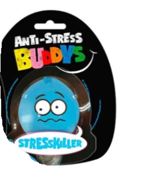 Buddys - Anti-Stressball 7,0 x 6,5 x 4,5 cm - blau