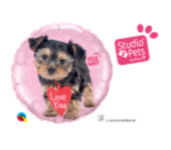 Studio Pets - Love You Terrier - Folienballon 45 cm ungefüllt