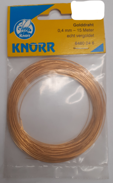 Gold Draht 0.4mm - 15m