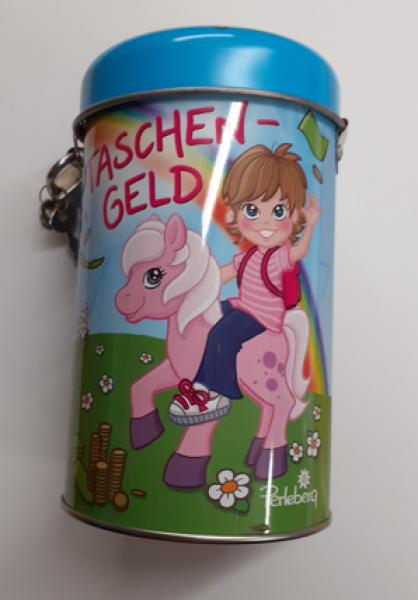 Spardose 13 x 8 cm - Taschen-Geld - für besondere Wünsche