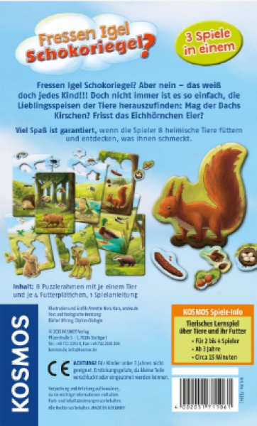 Fressen Igel Schokoriegel?