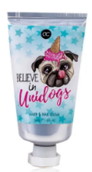 Hand- & Nagelcreme 50ml PUG LIFE" - Believe in Unidogs - White Tea - blau