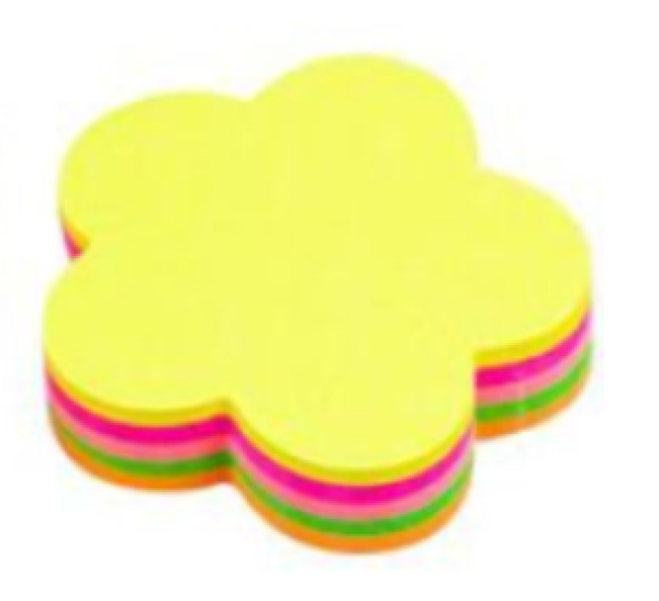 Sticky Notes Mini Blöckchen 100 Blatt 4,5 x 4,5 x 1 cm - Blume