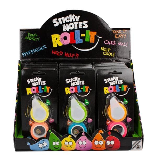 Buddys - Sticky Notes Roll-It, sortiert