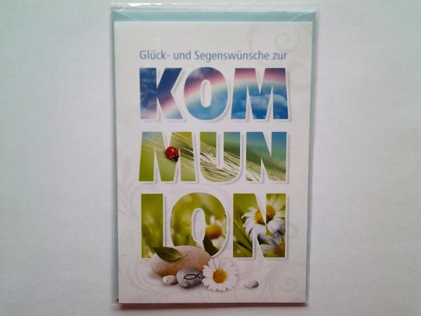 Kommunion - Doppelkarte A6 mit Couvert